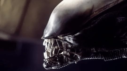 A photo of the head of one of Alien's famed aliens