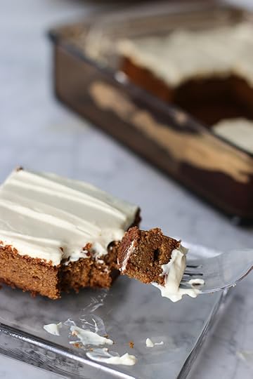 pumpkin bar with cream cheese frosting, grain free, low sugar