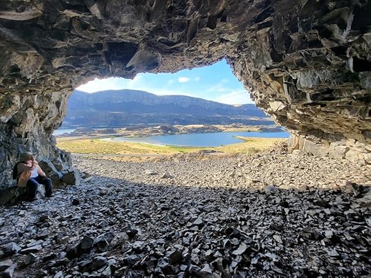 Mary in a basalt cave.