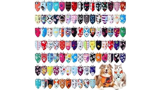 large pack pet bandanas
