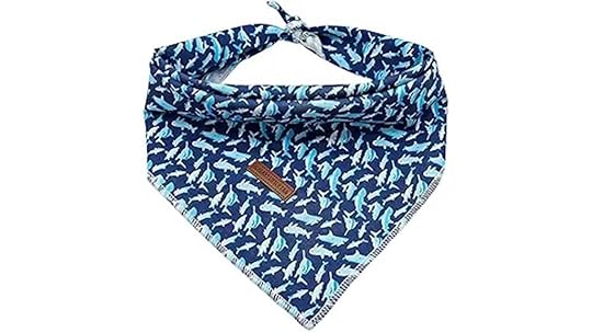 shark print puppy bandana