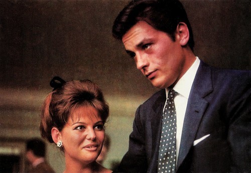 Claudia Cardinale and Alain Delon