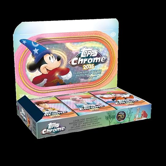 image showing topps chrome disney box set
