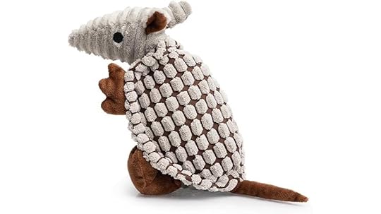 plush armadillo dog toy
