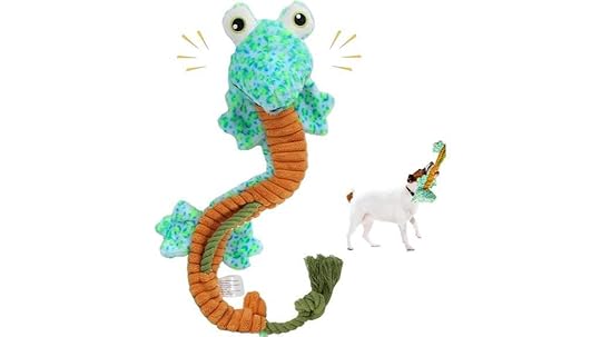 squeaky plush dog toy