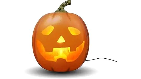 talking pumpkin with projector