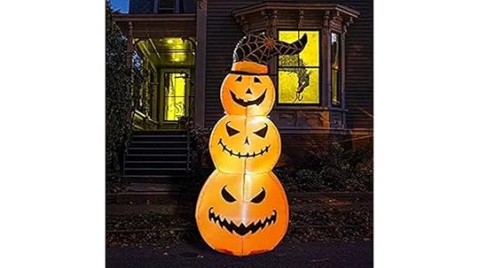 halloween inflatable pumpkin decor