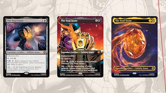 Three Magic: The Gathering infinity Stone cards