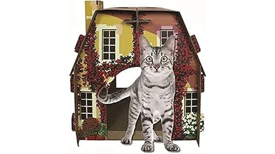 cat villa with scratcher