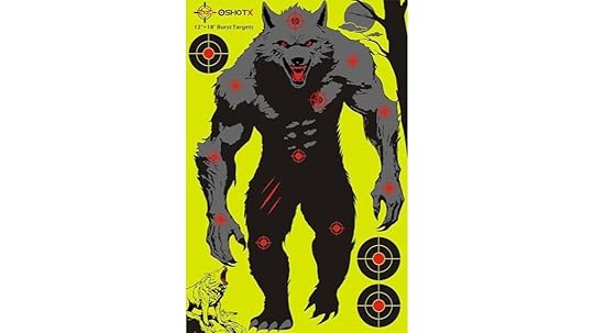 werewolf silhouette shooting target