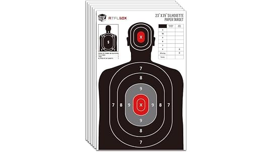 silhouette paper target