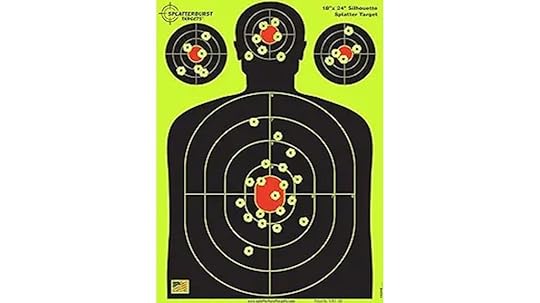 silhouette splatter target