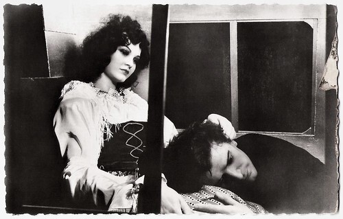 Wax figures of Gérard Philipe and Nicole Besnard in La Beauté du diable (1950)