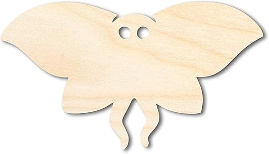 incomplete mothman halloween decoration