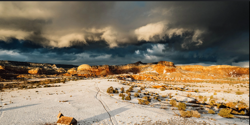 ominous sky in New Mexico