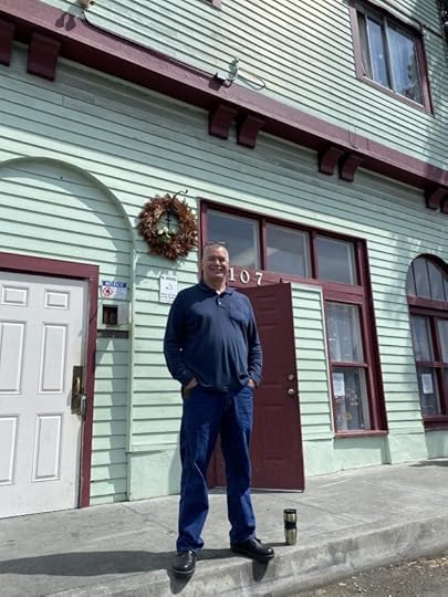Eureka Rescue Mission Executive Director Bryan Hall Sr. stands outside of the Women and Children's Shelter in 2022. (Heather Shelton/The Times-Standard)