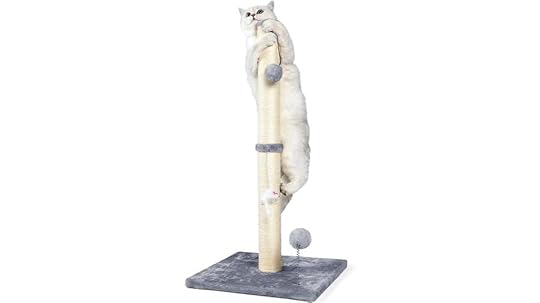 large plush cat post