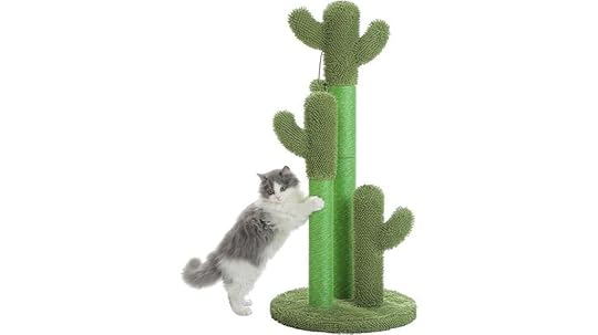 cactus themed cat scratcher
