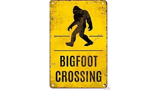 bigfoot crossing wall sign