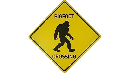 bigfoot crossing metal sign