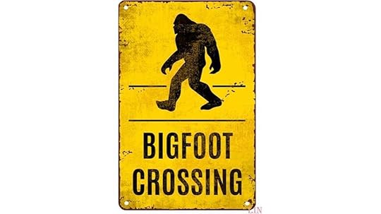 bigfoot crossing wall art