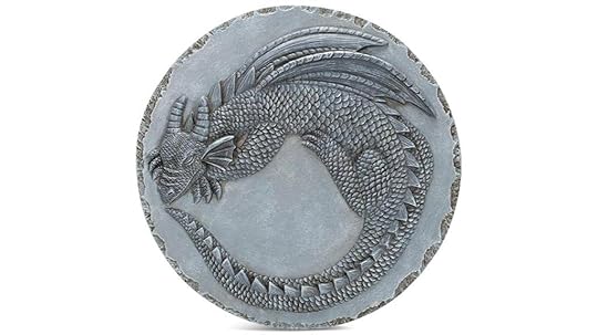 animal cast resin stepping stone