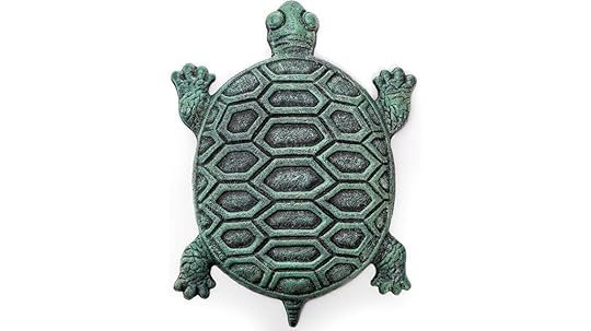 cast iron turtle stepping stone