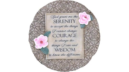 serenity prayer garden stone
