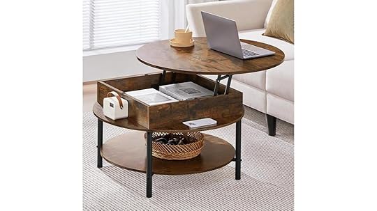 round coffee table with storage
