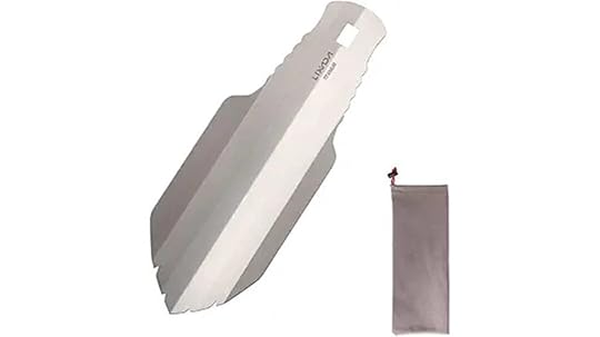 ultralight titanium camping shovel