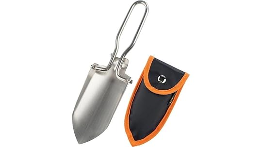 portable folding garden trowel