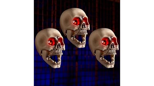 sound activated skull decorations