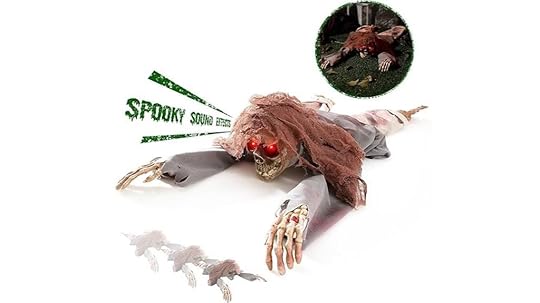 crawling zombie animatronic with sound