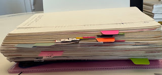 picture of a thick planner with tabs