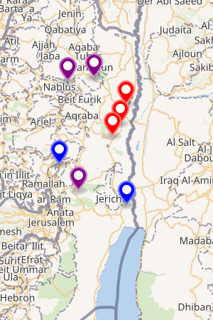 Map centering on Jericho