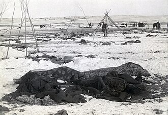 The aftermath of the Wounded Knee Massacre (Photo/Wikimedia Commons)