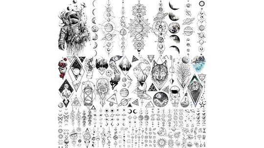 space themed tattoo sheets