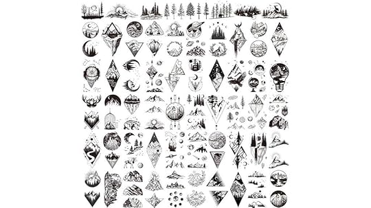 62 sheets mountain tattoos