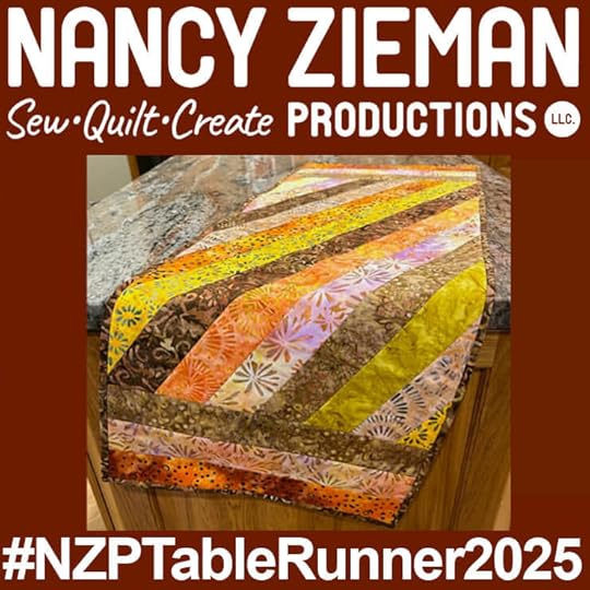 2025 table runner sewing challenge square