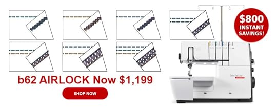 bernette b62 AIRLOCK Coverstitch Only Machine available at ShopNZP.com from Nancy Zieman Productions