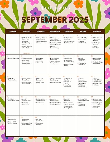 blogilates september 2025 workout calendar