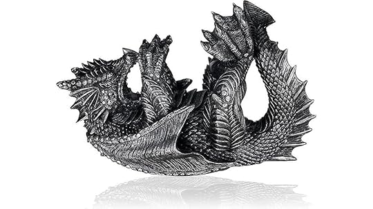 black polyresin dragon holder