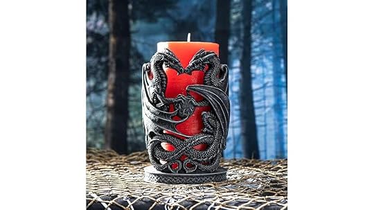 fantasy dragon candle holder