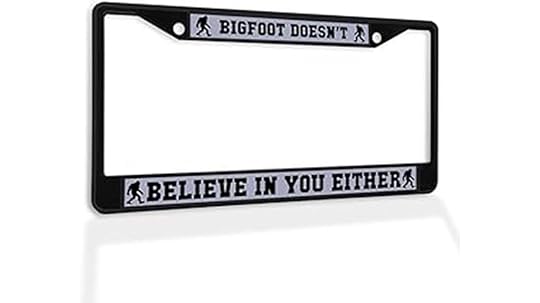 bigfoot metal license frame