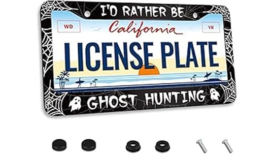 ghost hunting license plate