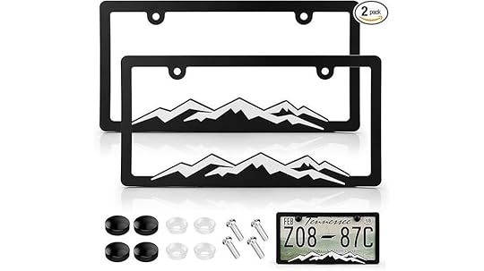 mountain themed license plates