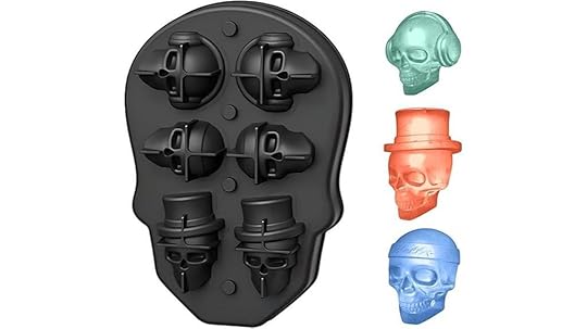 skeleton head ice mold