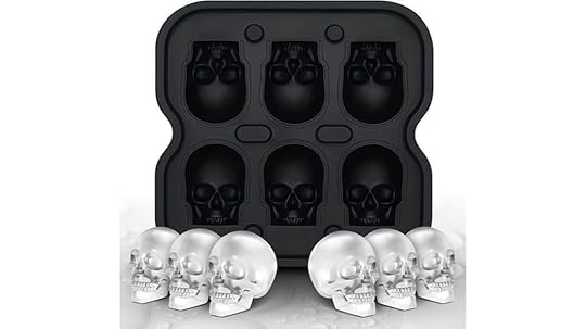 skull shaped silicone ice tray