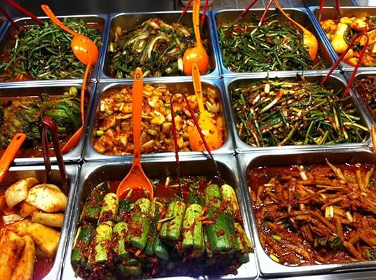 kimchi in all its glorious varieties.