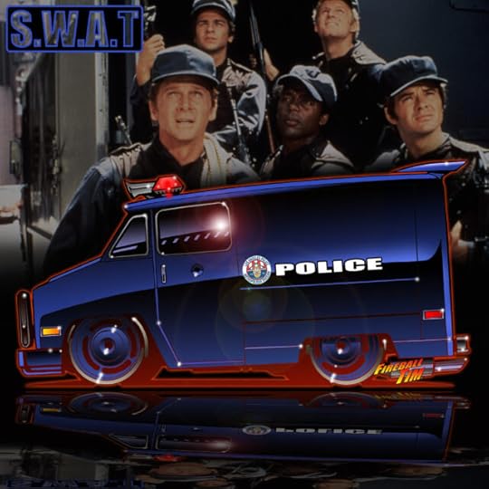 Swat Van *Subscribe to Fireball for AUTOMOTIVE POP CULTURE ART daily! www.fireballtim.comAutomotive Pop Culture Movie and TV Car Art by Fireball Tim Garage